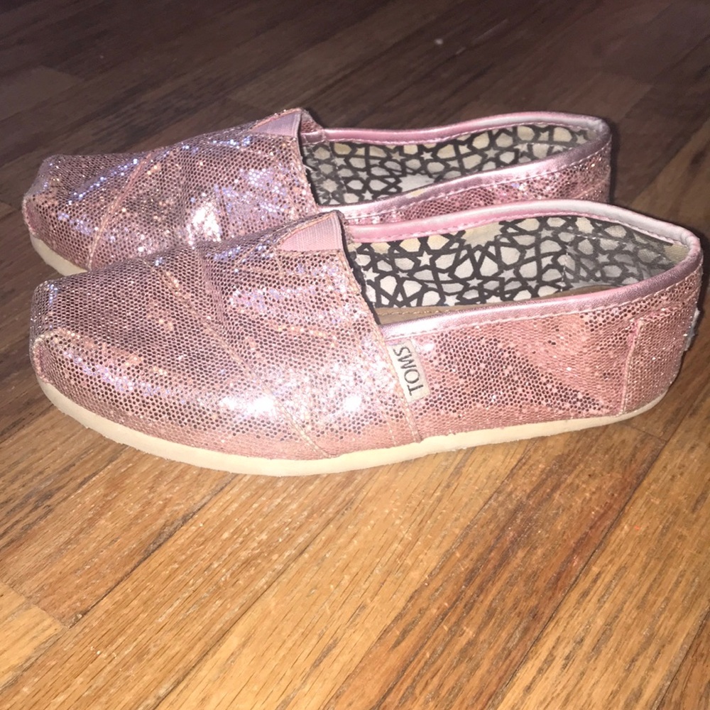 Pink Sparkled Toms